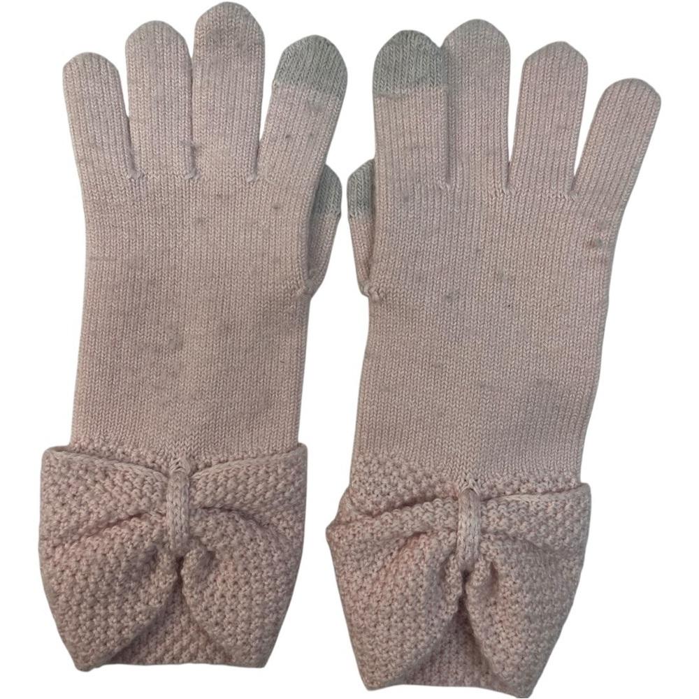 Ugg Bow Wool Tech Glove Pink